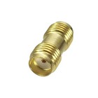 2pcs Sma Female Jack To Sma Female Jack Straight Rf Adapter Connectors 2x