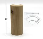 3 4  X 2 3 4  X 6  Clear Alder   Knotty Alder Outside Radius Corner Base Block