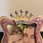Petite 2x3 Photo Princess Picture Frame Girls Room Baby Nursery Decoration