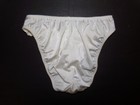 Vintage Vanity Fair Ivory Nylon Floral Lace School Girl Hi Cut Bikini Panties M6