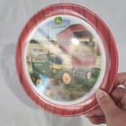 John Deere By Gibson Child s Melamine Plate Boy Tractor Sheep 7 5  Farming Green