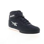 Reebok Boxing Mid Mens Black Synthetic Lace Up Athletic Boxing Shoes