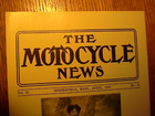 1909 The Indian Motocycle News    c Dora Loops The Globe Of Death  Re Print 1987