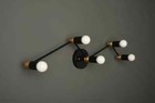 Mid Century Modern Vanity Light Brass Wall Sconce Vintage Bathroom Lamp Metal