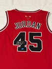 Michael Jordan Signed Chicago Bulls Nba Basketball Jersey Coa