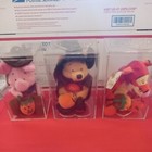 Disney 8  Bean Bag Plush Lot Of 3 Winnie Piglet  tigger 2000 Halloween Nwt Rare