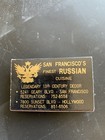 Vintage Matchbox Russian Restaurant Renaissance Sfo