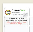 Personalized Return mailing Address Printed Labels In 1  X 2 625  Free Shipping