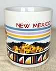 New Mexico Souvenir Mug Southwest Tribal Sun Zia Pueblo Style Coffee Cup Baloons