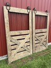 Antique Barn Doors W  4 Rollers And 16    Of Track