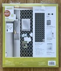Wall Pops  Decor   Locker Organizer Kit silver Glitter Black   White Scroll  new