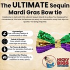Mardi Gras Sequin Jazz Bow Tie Bowtie Parade Dancer Costume Accessory
