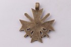 Maltese Cross With Swords 800 Silver Soldier s Big Pendant Award Style Unisex