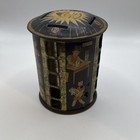 Vintage 1930s-50s Sun Face Tin Coin Counter Bank - Multi-slot Litho Sorter