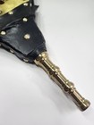 Vintage Brass Eagle Fireplace Bellows Wood   Leather Hearth Fire Starter Rustic 