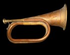 U s  Military Cavalry  Brass Bugle Civil War Era Style   Replica Decorative 