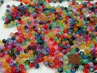 2 Pounds  1 250 Pcs  8mm Round Assorted Color Crackle Glass Beads Bulk  ha-54    