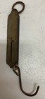 Antique John Chatillon   Sons 50 Lb Spring Balance Hanging Scale Brass Face