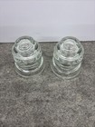 Vintage Hemingray 45 Made In Usa 85 Glass Insulator Clear Lot Of 2