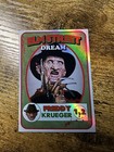 Horror Movie Sports Card Holographic Sticker  Freddy Krueger 2 5in X 3 5in