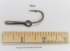  1   rusty  Eagle Claw Fish Hook Hat Clip   Pin