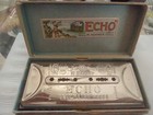 Pre-war Star    vintage Hohner Echo Double Sided B-g Tremolo Harmonica  Nice Harp 