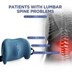 Lumbar Support Pillow For Office Chair  Memory Foam Car Back Cushion