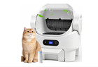 Self Cleaning Open Top Automatic Multiple Cat Litter Box  White
