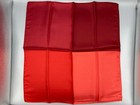 Eton Four-tone Red Silk Pocket Square Made In Italy With Original Box