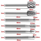 6pc Tungsten Carbide Cutting Burr Set Dremel Drill Bits Rotary Grinder Grinding