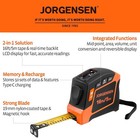 Jorgensen 2-in-1 16ft Rechargeable Digital Tape Measure Metric   Inch Multi-unit