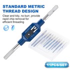 10pcs Metric Thread Machine Taps Set Hand Screw Taps M1-m3 5 Hss 6542 Mini Tap