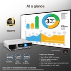 Epson Pro Ex7280 3-chip 3lcd Wxga Projector  4 000 Lumens Color Brightness     