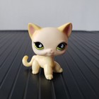 Littlest Pet Shop Lps Collection  733 Short Hair Cat Green Eyes Rare Kitty Toy