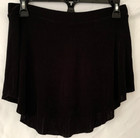 Black Dance Skirt Matte Finish Pull On Style Adult Medium