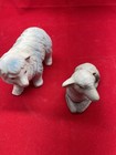 Vintage Homco Nativity Sheep And Lamb Replacement Pieces