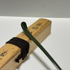 Rare Japanese Tea Ceremony Chashaku Green Scoop Gold Lacquer Makie Wajima W box