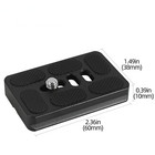 60mm Tripod Quick Release Plate Screw Adapter Mount For Dslr Camera Heads