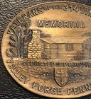 Veterans Of The 314th Infantry Memorial - Valley Forge  Pa - 1922 Bronze Medal