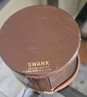Vintage 1950s Brown Shoe Shine Kit With Brush  Shoe Graphic On Zippered Cover 