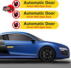 3pcs Automatic Door Driver Will Open Door Sign Car Decal Warning Stickers