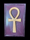Egyptian Ankh Wall Decor     Stone Key Of Life On Wooden Board With Frame