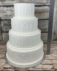 Wedding Cake  Fake 4 Tier Rustic Style Cake  Anniversary Display Cake Prop Cake