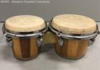Natural Wood Bongo Drums