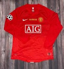 Cristiano Ronaldo 7 2008 Ucl Final Manchester United Nike Long Sleeve Jersey