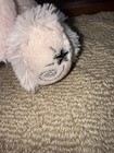 Russ Shining Stars Pink Bear Plush Stuffed Animal Silver Star Paw Euc
