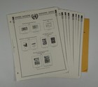 Minkus United Nations No  28 1983 Supplement Singles Stamp Album Pages