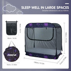 Portable Baby Crib Net Safety Mesh Tent pop Up Infant Mosquito Net  See Through 