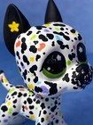 Lps Littlest Pet Shop Custom Rainbow Dalmatian Great Dane Hand Painted Ooak Art