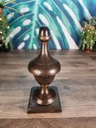 Bronze Newel Post Topper  Heavy Metal Staircase Finnial Post Cap  Vintage Bronze